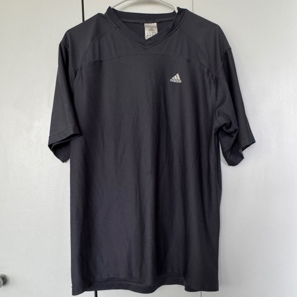 Adidas Men's Dark Gray Short Sleeve Top